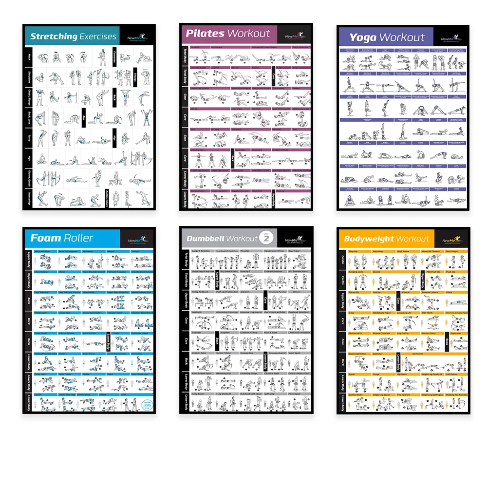 Home Gym Routine - Body Exercise Training Chart Workout Home