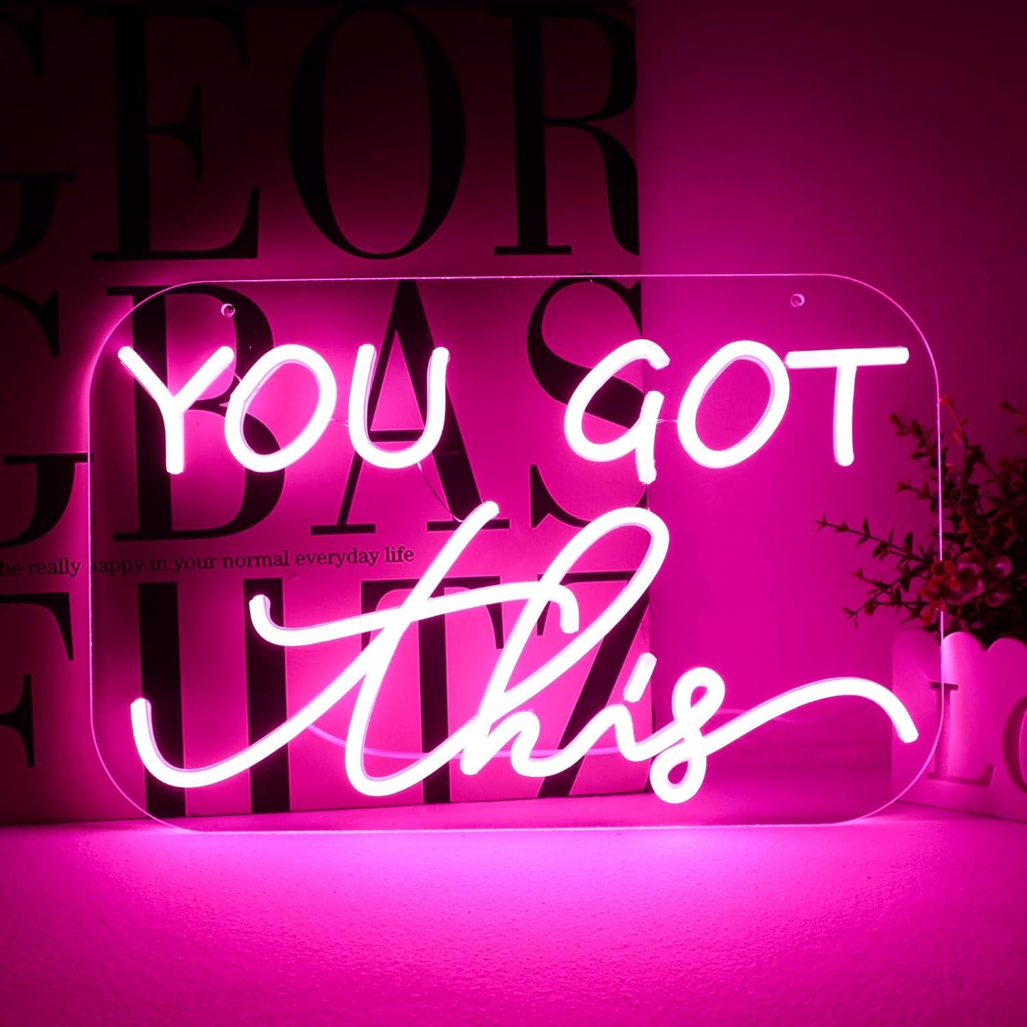 You Got This Neon Sign USB Dim - Home Gym Neon Sign ulasan dan harga