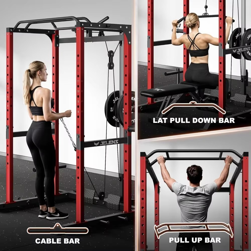 S21 Power Cage Multi-Function  - Home Gym Equipment Set ulasan dan harga