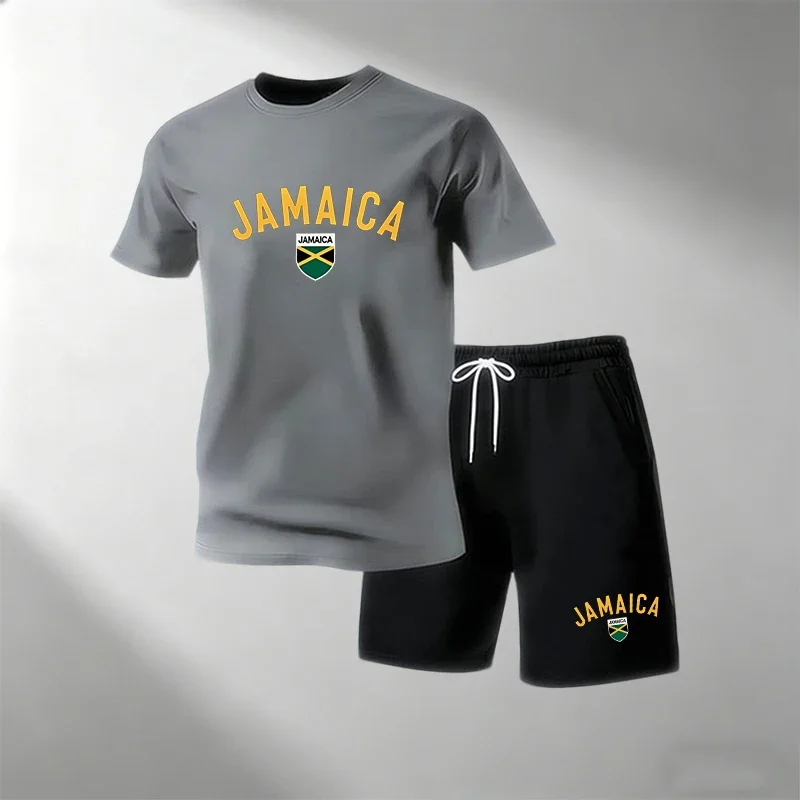 JAMAICA Summer Casual T-Shirts - Home Gym Yoga ulasan dan harga