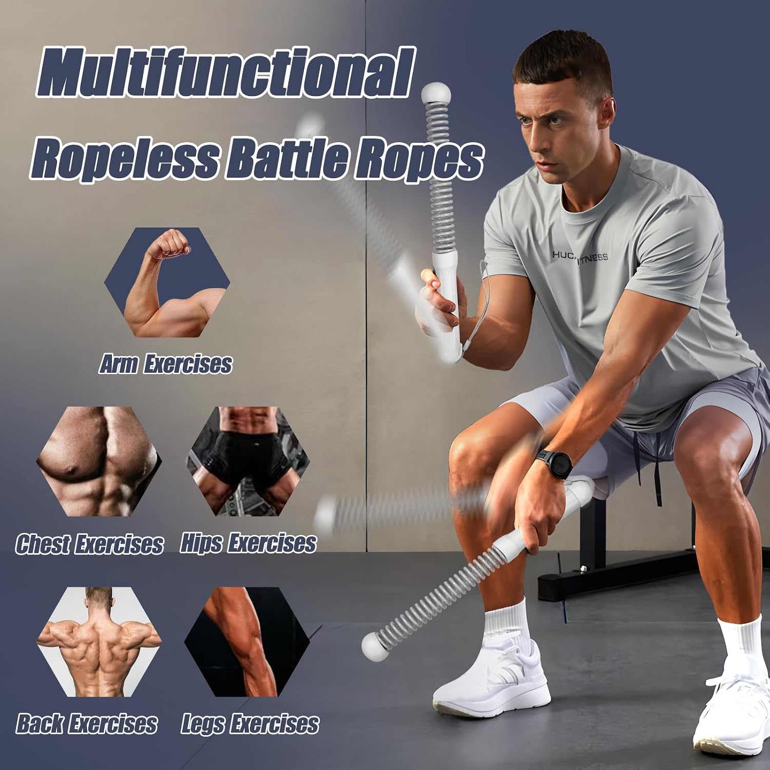 2nd Gen Ropeless Battle Ropes  - Home Gym Portable ulasan dan harga