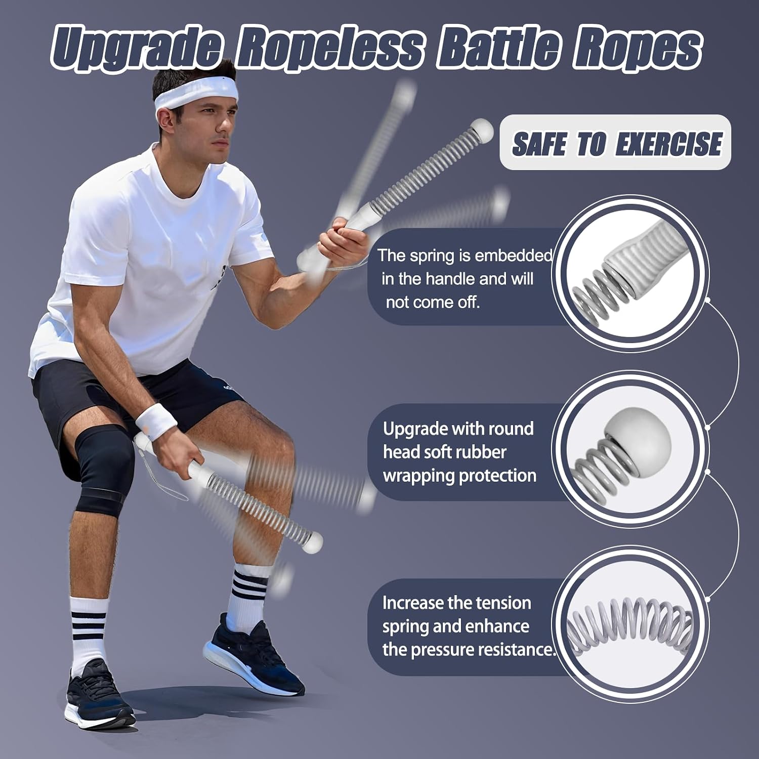 2nd Gen Ropeless Battle Ropes  - Home Gym Portable ulasan dan harga