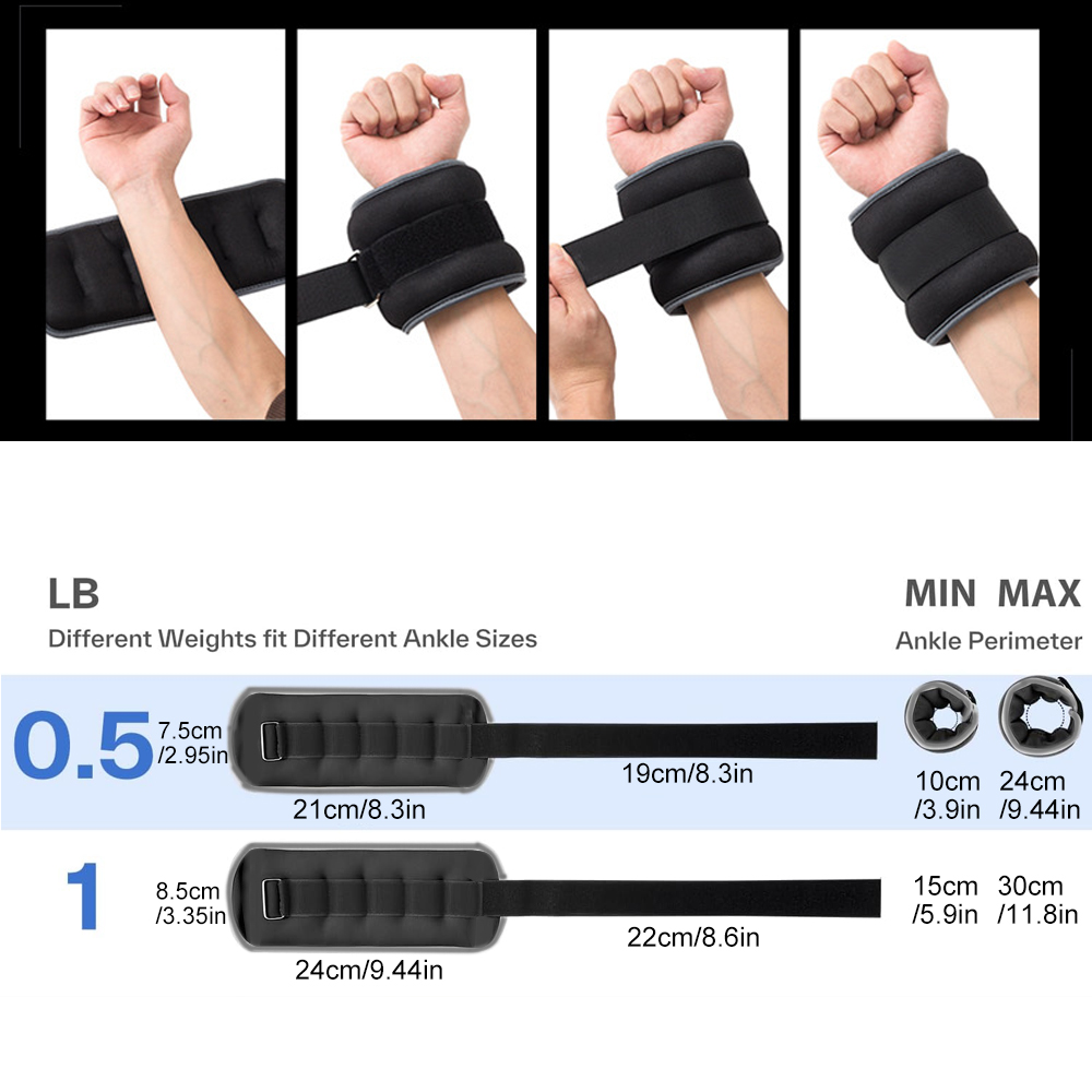 1Pair Wrist Weights, Ankle Wei - Home Gym Routine ulasan dan harga