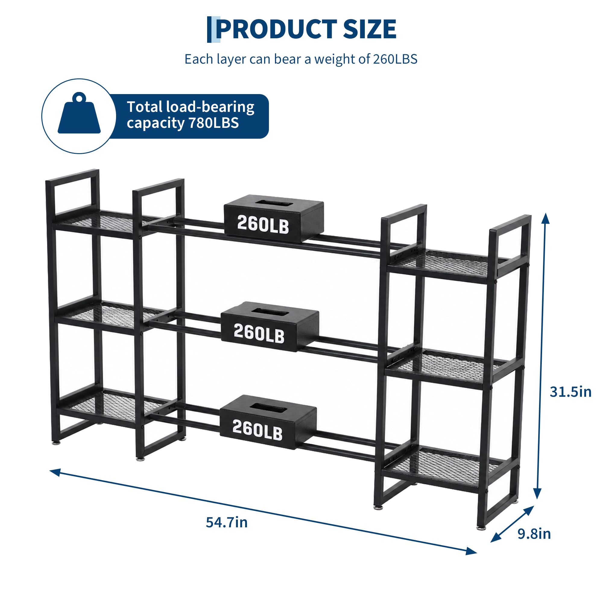 Dumbbell Rack 3 Tier, 260 Lb P - All In One Gym Home Equipment ulasan dan harga
