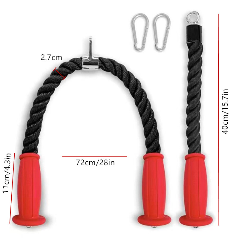 Ergonomic Non Slip Tricep Rope - Home Gym Equipment Set ulasan dan harga