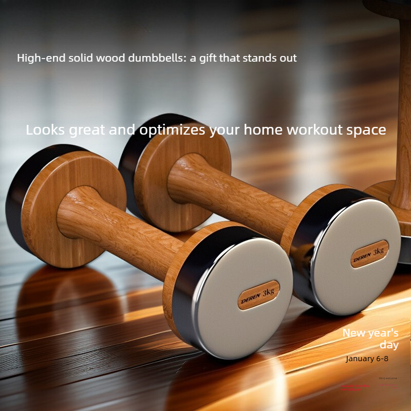 Wood & Steel Adjustable Dumbbe - Home Gym Equipment Set ulasan dan harga