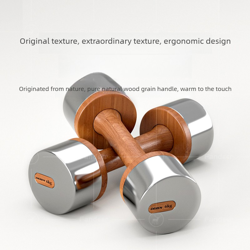 Wood & Steel Adjustable Dumbbe - Home Gym Equipment Set ulasan dan harga