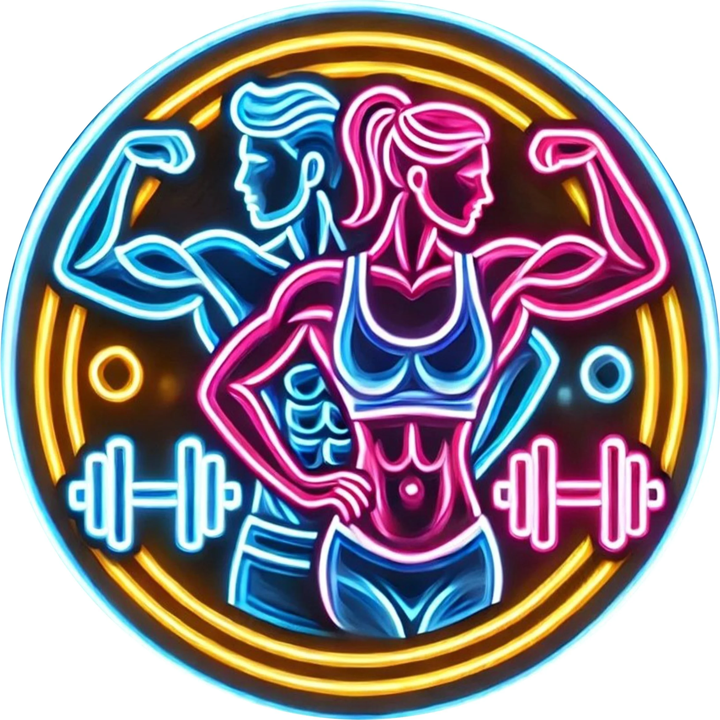 2D Metal Sign Fitness Gym Neon - Home Gym Neon Sign ulasan dan harga
