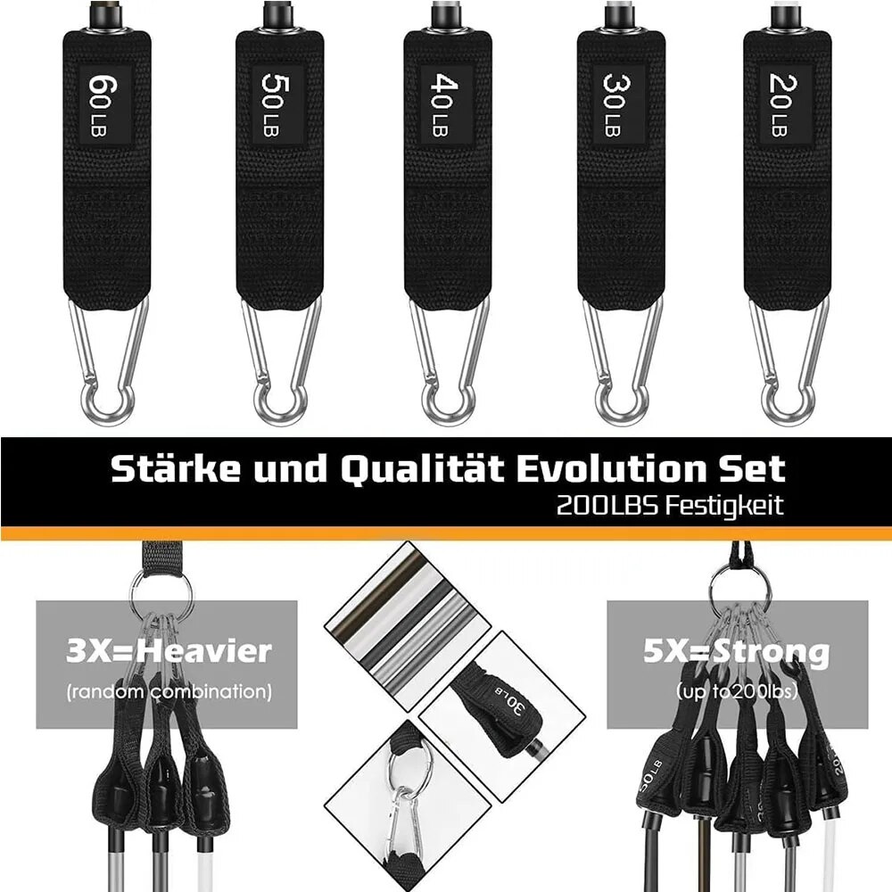 Resistance Bands Set Tension P - Home Gym Equipment Set ulasan dan harga