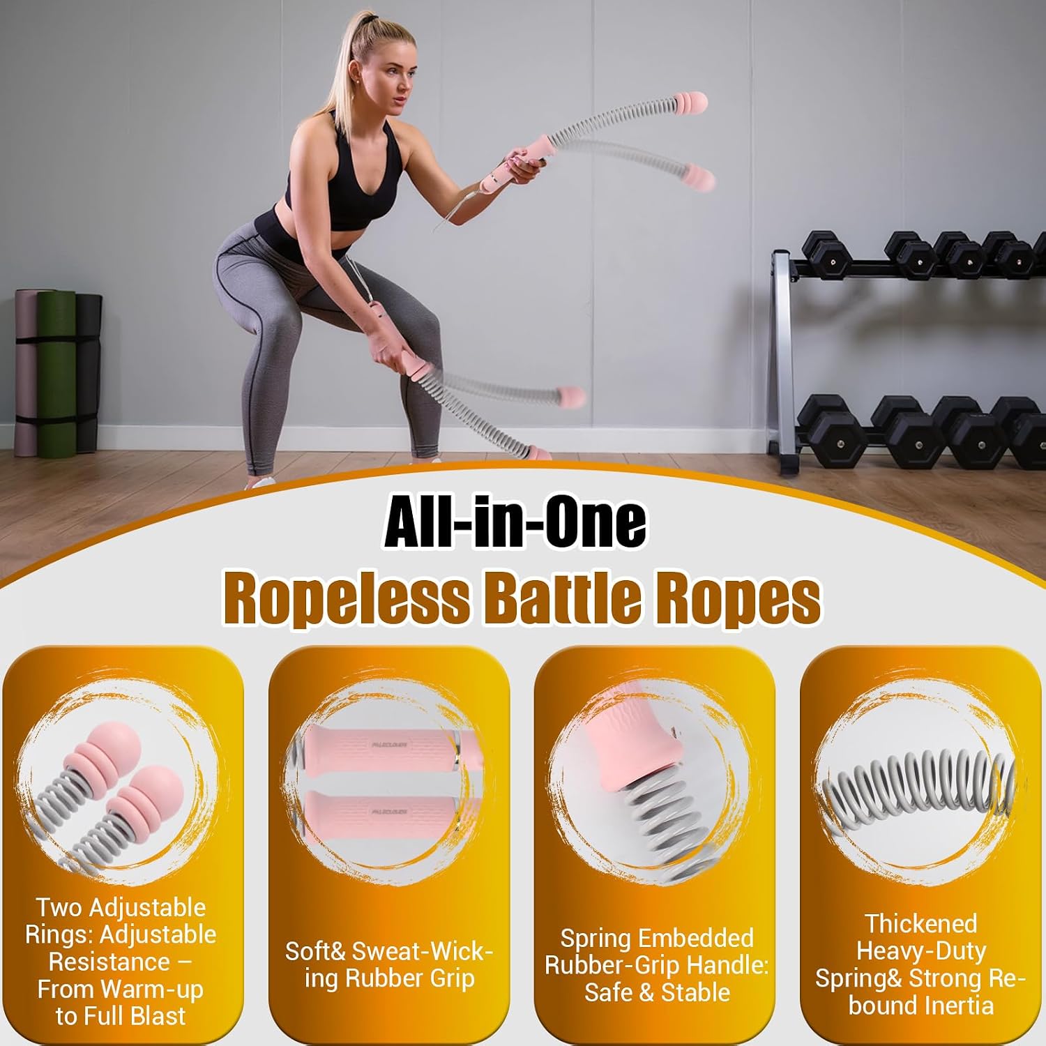 Portable Ropeless Battle Ropes - Home Gym Portable ulasan dan harga