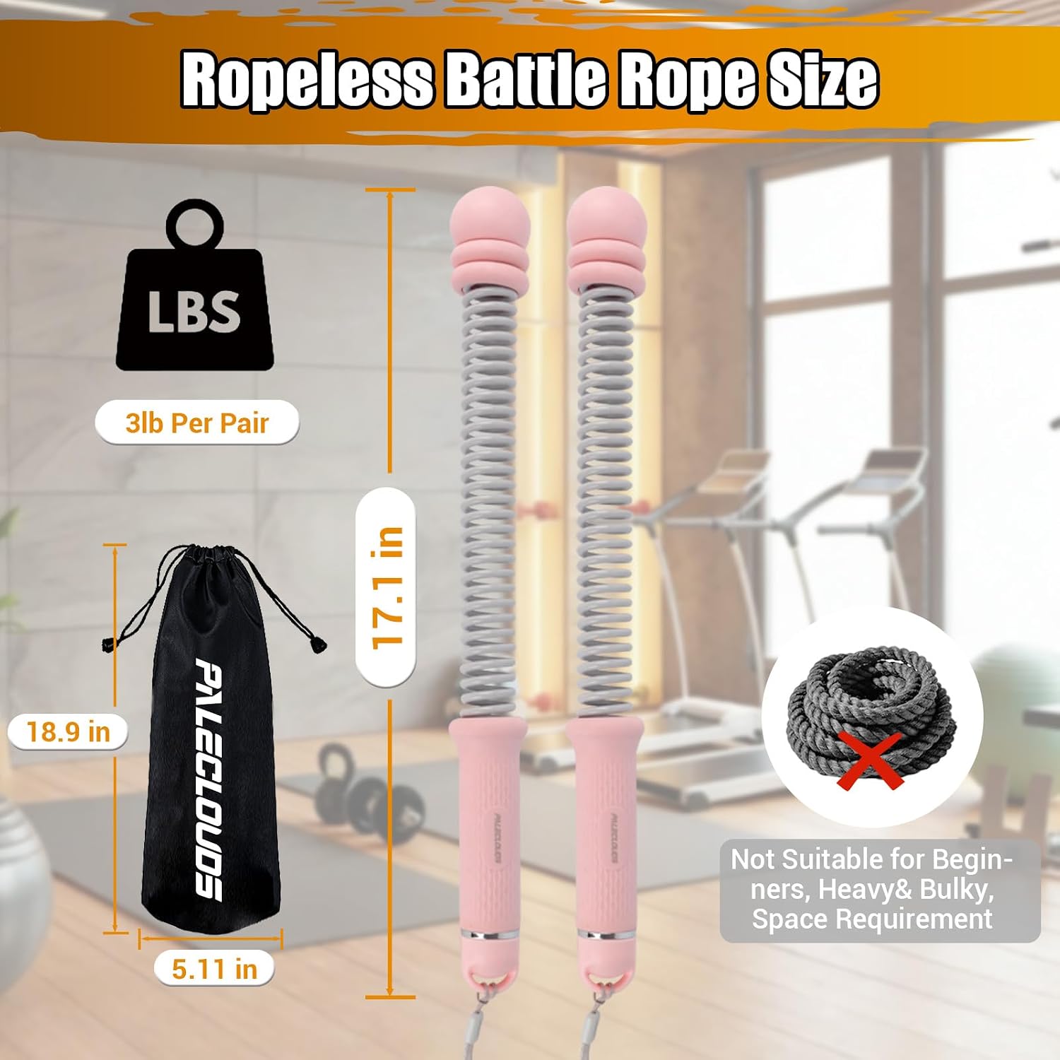Portable Ropeless Battle Ropes - Home Gym Portable ulasan dan harga