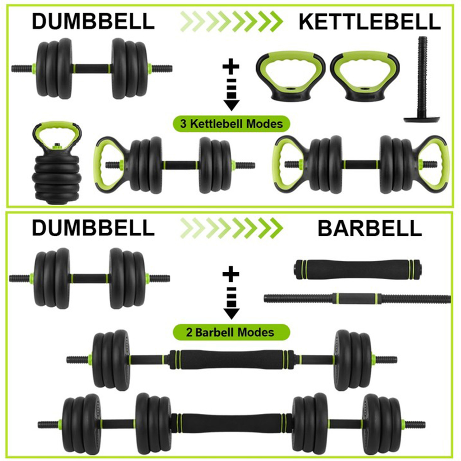 4 in 1 Adjustable Dumbbell Set - Home Gym Equipment Set ulasan dan harga