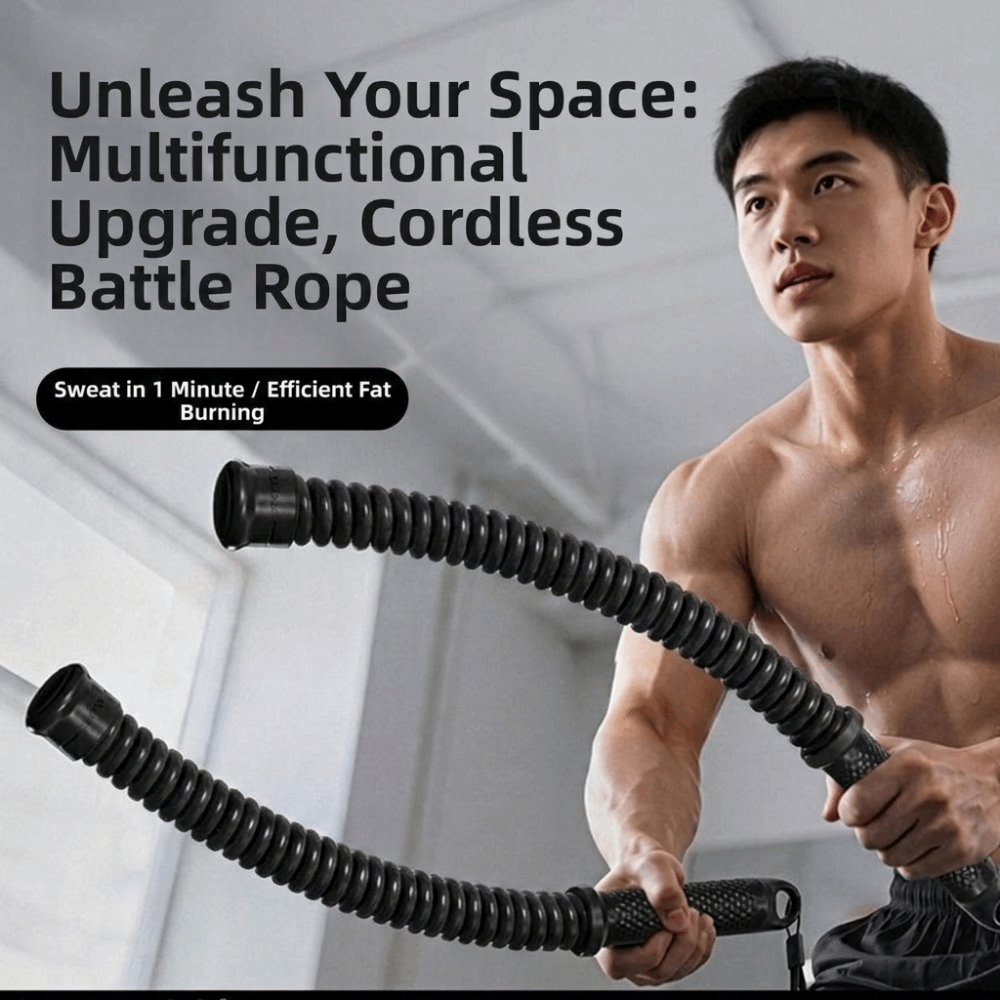 2pcs Non-Slip Handle Cordless  - Battle Rope Heavy ulasan dan harga