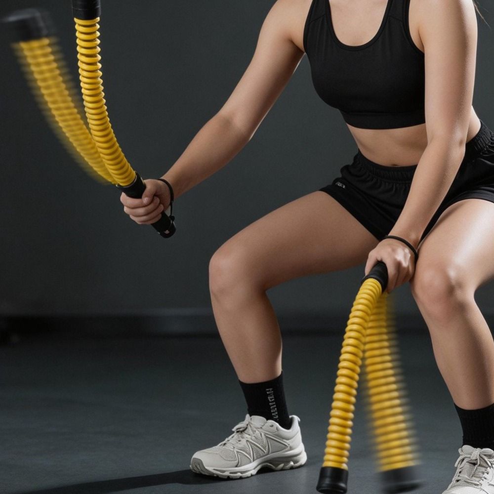 2pcs Non-Slip Handle Cordless  - Battle Rope Heavy ulasan dan harga