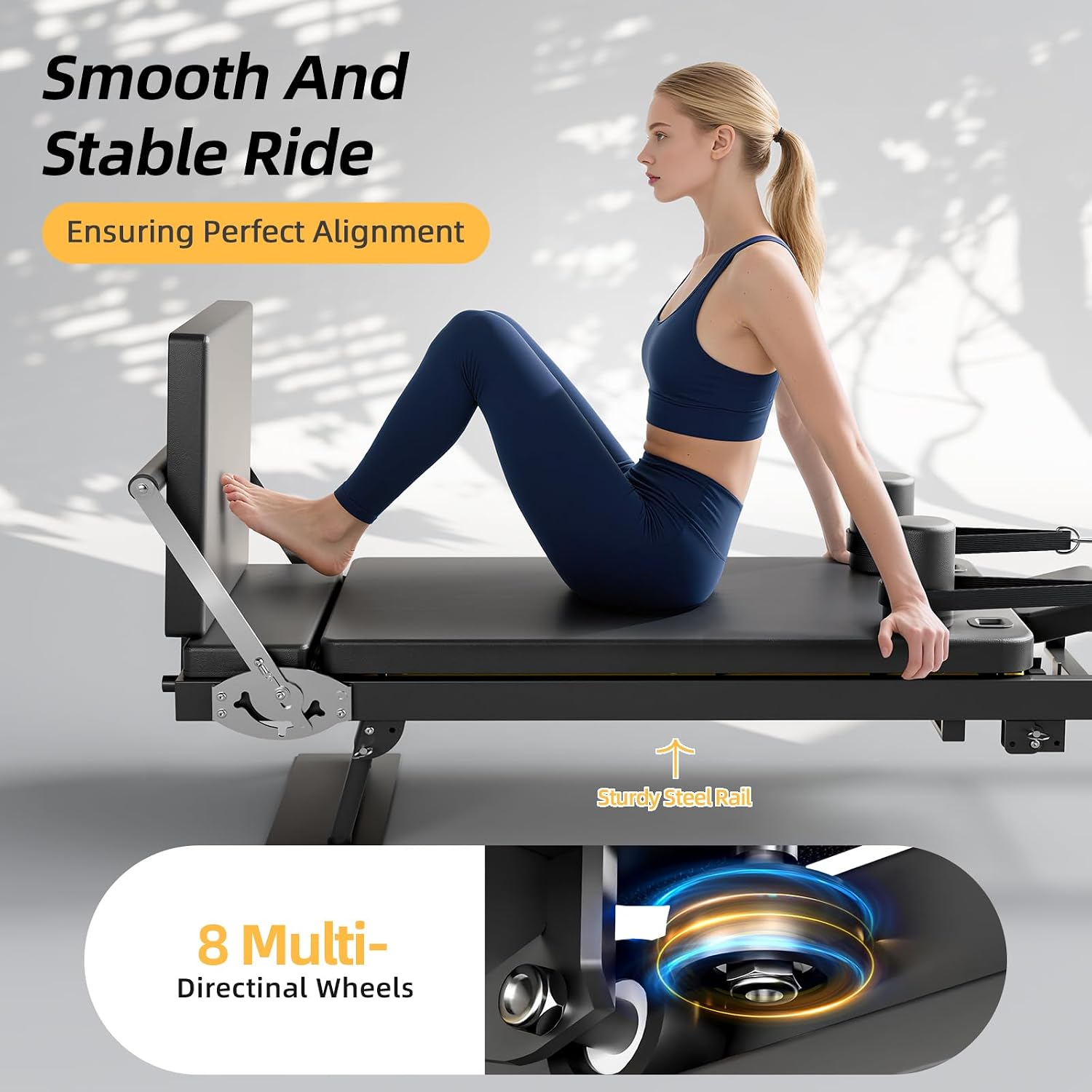 Foldable Pilates Reformer Mach - Home Gym Equipment Set ulasan dan harga