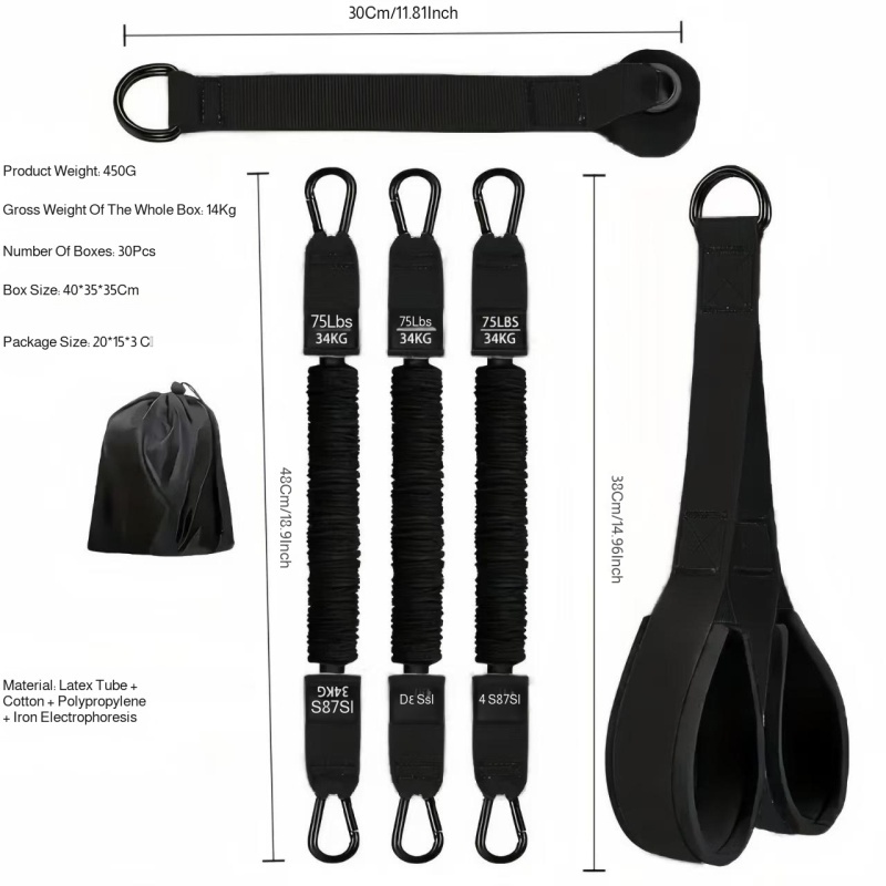 Resistance Bands Set Triceps R - Home Gym Equipment Set ulasan dan harga
